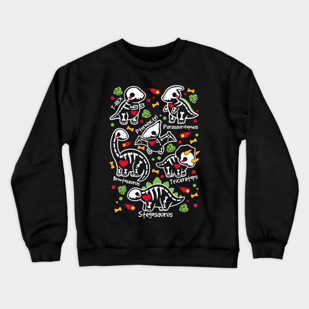 Dino Kingdom: Jurassic Cartoon Adventure Crewneck Sweatshirt by WorldDinosaurs